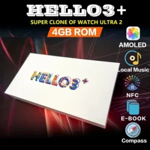 Hello3 Plus WearFit Pro شاشة Ltpo AMOLED بمقاس بوصة، دقة 425*518، إجراء والرد على مكالمات من خلال الساعة، إشعارات التطبيقات بلغة عربية صحيحة، أندرويد - IOS.