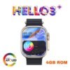 Hello 3 Plus 4GB هي ساعة رائعة تجمع بين تألق شاشة AMOLED والنمط الكلاسيكي لبرنامج Watch OS 10.مدعومة بمعالج عالي الأداء، تستجيب هذه الساعة للمس بسرعة البرق.