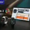 Telzeal Ultra 2 ساعة ذكية بشاشة AMOLED كاملة مقاس 2.2 بوصة مع 3 أزواج من الأحزمة وشاحن لاسلكي للسيدات والرجال ,إستمتع بالتكنواوجيا الألمانية