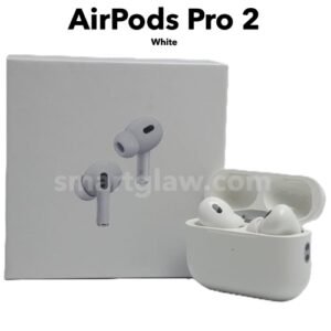AirPods Pro 2 White تتميز بصوت ستيريو نقي وميكروفون ممتاز،تستخدم مع جميع موبايلات وأندرويد وأيفون، بتدعم الشحن الوايرلس، خاصية HD Clear مزود بعازل للضوضاء.