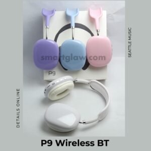 P9 Wireless Headphone سماعة رأس بلوتوث لاسلكية بصوت ستيريو نقي تدعم بطاقة الذاكرة,يقوم إطار الرأس بتوزيع وزن السماعات بالتساوي مزيج مذهل من المرونةوالراحة.