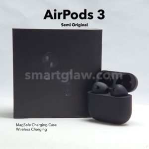AirPods 3 Semi Original سماعات اذن لاسلكية جديدة ، تدعم البلوتوث مع تغيير الإسم، ومستشعر ذكي للشحن اللاسلكي، صوت بتقنيه STEREO 3D، تتوافق مع IOS وأندرويد.