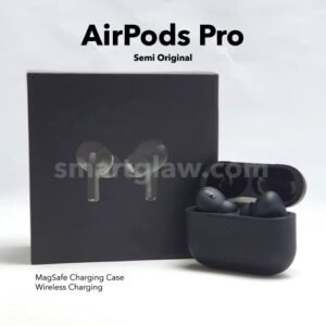AirPods Pro Semi Original تعمل على جميع الاجهزة،صوت السماعه ستيريو نقي جداً ببيز و متناسق بدون أي مشكلة،بتدعم الشحن اللاسلكي،خاصية التحدث مع Siri.