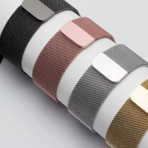 Stainless Metal Dot Strap مع الإستراب المعدن للساعات الذكية،غير من شكل ساعتك الذكية الخاصة وأجعلها أكثر جاذبية توفر لك مقاسات مختلفة42-44-45-49-36-38-41 ملي
