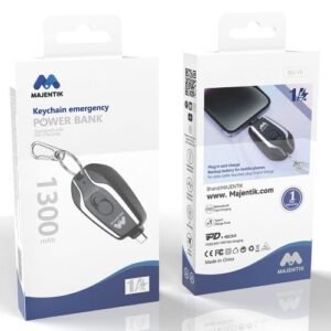 Majentik MJ-14 1300mAh باور بانك بسعة 1300ملي أمبير على شكل ريموت سيارة يستخدم لشحن الشيشة الإلكترونية(IQOS&VAPE )وشحن الطوارئ لأجهزة الأندرويد والأيفون.
