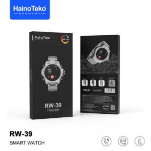 Haino Teko RW-39 ساعة الذكية، وهي جهاز متطور يمكن ارتداؤه ويمزج بسلاسة بين الأناقة والذكاء,تم تصميم هذه الساعة الذكية الأنيقة والمتطورة لتعزيز حياتك اليومية