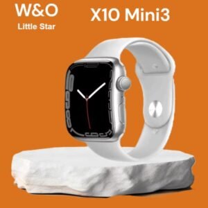 X10 Mini3 شاشة Curved Amoled مقاس 41mm مع إجراء والرد على مكالمات من الساعة مباشرة, إشعارات التطبيقات, مواقيت 12 & 24 ساعة, تدعم NFC & Always on Display & Siri التحكم بالموسيقى, متوافقة مع الأندرويد والأيفون Android /IOS.