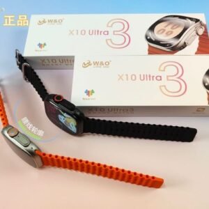 X10 Ultra3 شاشة Curved Amoled مقاس 49mm مع إجراء والرد على مكالمات من الساعة مباشرة, إشعارات التطبيقات, تدعم NFC & Always on Display & Siri & Smart Island التحكم بالموسيقى, متوافقة مع الأندرويد والأيفون Android /IOS.