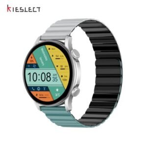 Kieslect Kr Pro Ltd شاشة Amoled ملونة عالية الدقة مقاس 1.43 بوصة ، سوفت وير يدعم الغة العربية مع إشعارات التطبيقات بلغة عربية صحيحة تتوافق مع Android و IOS.