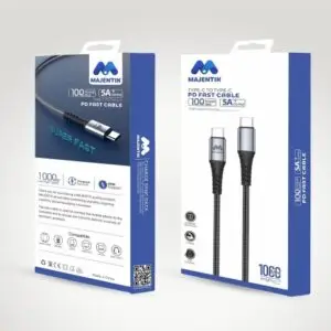 Cable Type-C To Type-C 60W توفير تجربة شحن سريعة 60W / 5A ، مما يجعله الخيار المفضل لمستخدمي أجهزة Android ، نقل الملفات والمحتويات بين الأجهزة بشكل سريع.