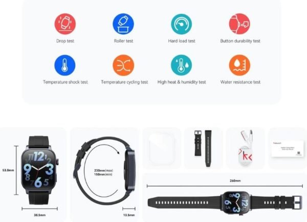 Kieslect Ks 3 شاشة AMOLED منحنية قابلة للتكيف مقاس 2.1 بوصة، مع نظام تحديد المواقع العالمي عالي الدقة، مقاومة للماء حتى عمق 5 أمتار.أكثر من 150 وضع رياضي.