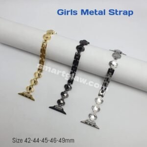 Girls Metal Strap 42:49mm ستراب معدن للساعات الذكية، غيري من شكل ساعتك الذكية الخاصة وأجعليها أكثر جاذبية بلونك المُفضل بمقاسات مختلفة 42-44-45-46-49 ملي