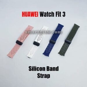 HUAWEI fit 3 Band Strap ستراب سيليكون مصنوع بجودة عالية، بقفل مجناتيك، لممارسة الرياضة بشكل أمن يتناسب مع ساعات هواوي فيت 3، مناسب للرجال والنساء.