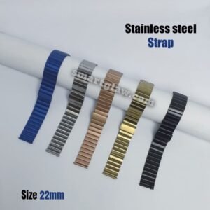 Metal Rolex Straps 22mm ستراب معدن للساعات الذكية، غير من شكل ساعتك الذكية الخاصة وأجعلها أكثر جاذبية، بمقاس 22 ملم المتوافق مع الكثير من البراندات العالمية