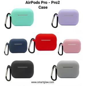 جراب سيليكون لحماية AirPods Pro و AirPods Pro 2 – حماية ممتازة من الخدوش والصدمات، دعم للشحن اللاسلكي، وصول سهل للمنافذ، وخيارات سلسلة مفاتيح للحمل اليومي.