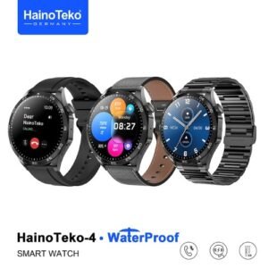 Haino Teko-4 GT4 WaterProof Original شاشة AMOLED عالية الدقة بمقاس 1,43inch، دعم Always On Display، الإشعارات بلغة عربية سليمة، إجراء و استقبال المكالمات.