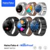 Haino Teko-4 GT4 WaterProof Original شاشة AMOLED عالية الدقة بمقاس 1,43inch، دعم Always On Display، الإشعارات بلغة عربية سليمة، إجراء و استقبال المكالمات.
