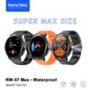 Haino Teko RW-57 Max WaterProof Original شاشة AMOLED بمقاس 2.50 Inch، تدعم اللغة العربية، استقبال الإشعارات، إجراء و استقبال المكالمات، نغمة للرسائل والرنين