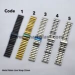 Metal Rolex Line Strap 22mm ستراب لساعات هواوي وأورايمو وهاينو تيكو وغيرها من الساعات الذكية ستراب 22 مم.، غير من شكل ساعتك الذكية وأجعلها أكثر جاذبية.
