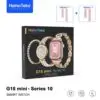 Haino Teko Germany G15 Mini شاشة AMOLED عالية الدقة مقاس 42 ملم, تتيح لكِ إجراء المكالمات وإستقبالها إشعارات التطبيقات. سواء كنتِ تستخدم Android أو iOS.