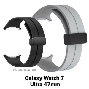 Silicone Band Ultra Watch Strap ستراب سيليكون لساعات Samsung Galaxy Watch Ultra 47mm ،غير من شكل ساعتك الذكية الخاصة وأجعلها أكثر جاذبية بقفل مجناتيك.