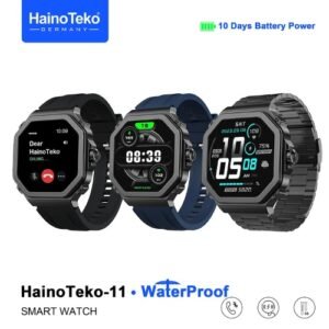 Haino Teko-11 WaterProof شاشة AMOLED عالية الدقة بمقاس 1,43inch، دعم Always On Display، الإشعارات بلغة عربية سليمة، إجراء و استقبال المكالمات.