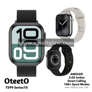 Oteeto TS99 Series10 Amoled شاشة أموليد بجودة عالية جداً 46mm، إشعارات التطبيقات بلغه صحيحة وسليمة، Dynamic Island، ألعاب مدمجة، Always On Display - NFC