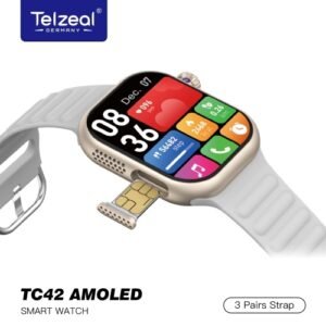 Telzeal TC42 Amoled 6G Ram - 64GB ذاكرة 64 جيجابايت, ذاكرة وصول عشوائي 6 جيجابايت,كاميرا 8MP قابلة للدوران 180 متجر Google play للتطبيقات، إتصال (Wi-Fi)،