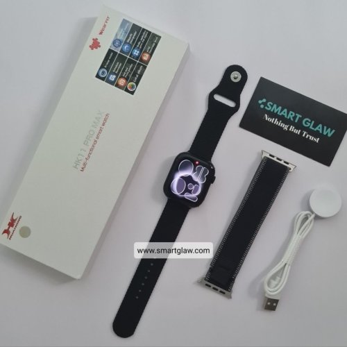 اشتري ساعة HK11 Pro Max Series11 Gen2 بشاشة AMOLED 2.02mm، تدعم المكالمات، ChatGPT، AI، Hotspot، Always On Display، NFC، ومتوافقة مع Android وiPhone