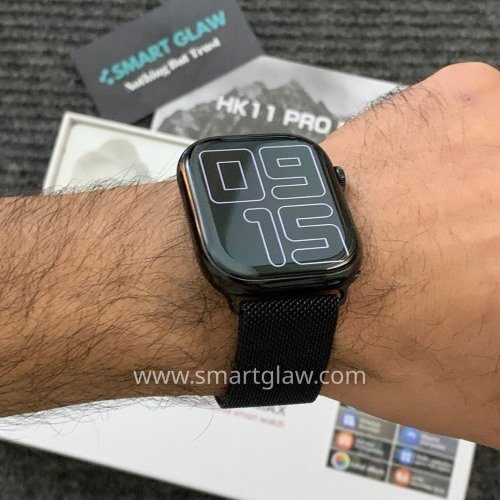 اشتري ساعة HK11 Pro Max Series11 Gen2 بشاشة AMOLED 2.02mm، تدعم المكالمات، ChatGPT، AI، Hotspot، Always On Display، NFC، ومتوافقة مع Android وiPhone