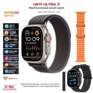 HK11 Ultra3 Ai Large Model شاشة سوبر اموليد بجودة عالية جداً 2.02 بوصة، 6 وضع always on display، نسخة Ai إتصال بالإنترنت عن طريق نقطة الاتصال - Hotspot.HK11 Ultra3 Ai Large Model شاشة سوبر اموليد بجودة عالية جداً 2.02 بوصة، 6 وضع always on display، نسخة Ai إتصال بالإنترنت عن طريق نقطة الاتصال - Hotspot.