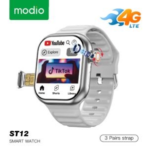Modio ST12 4G-64G Storage ذاكرة 64 جيجابايت, ذاكرة وصول عشوائي 4 جيجابايت,كاميرا 8MP قابلة للدوران 180 متجر Google play للتطبيقات، إتصال (Wi-Fi)،