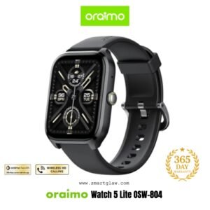 Oraimo Watch 5 Lite OSW-804 شاشة تعمل باللمس عالية الدقة 2.01 بوصة، مكالمات لاسلكية، التحكم في الكاميرا باستخدام الساعة، 105 أوضاع رياضية، مقاومة للماء IP68