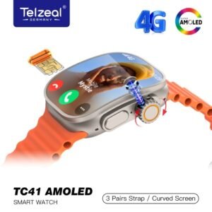Telzeal TC41 64G Curved Screen ذاكرة 64 جيجابايت, ذاكرة وصول عشوائي 6 جيجابايت,كاميرا 8MP قابلة للدوران 180 متجر Google play للتطبيقات، إتصال (Wi-Fi)،