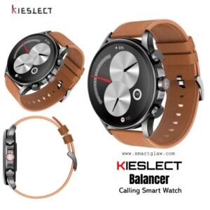 ساعة Kieslect Balancer الذكية بشاشة AMOLED 1.43" مع Always-On Display، تدعم مكالمات وNFC، أكثر من 100 وضع رياضي، مقاومة ماء 2ATM، متوافقة مع Android و iOS.