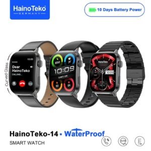 Haino Teko-14 Curved شاشة أموليد عالية الدقة كيرف بمقاس 2.0 بوصة، إجراء والرد على المكالمات،إلتقاط الصور من الساعة، دعم Always On Display، خلفيات متحركة.