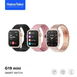 Haino Teko G19 Mini Original شاشة Amoled فائقة الدقة مقاس 42 مم، إشعارات التطبيقات بلغة عربية صحيحة، إجراء والرد على مكالمات، مقاوم للماء IP 68.