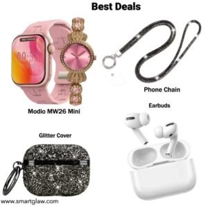 عرض خاص يشمل Modio MW26 Mini مع Earbuds بصوت واضح وجود عالية+ جراب ايربود استراس وسلسلة موبايل. باقة ذكية بسعر موفّر من Smart Glaw.