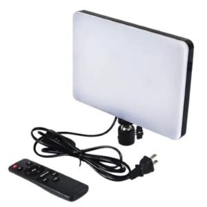 Plokama P11 LED Fill Light Panel إضاءة LED احترافية قابلة للتعديل مع 240 لمبة، تحكم في السطوع ودرجة اللون، ريموت، مثالي للبث المباشر والتصوير الاحترافي.