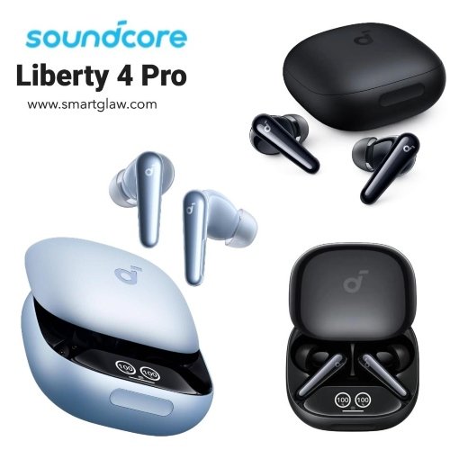 احصل على Anker Soundcore Liberty 4 Pro سماعات أذن لاسلكية بتقنية Adaptive ANC، صوت Hi-Fi مع LDAC وSpatial Audio، بطارية حتى 40 ساعة، و6 ميكروفونات AI.