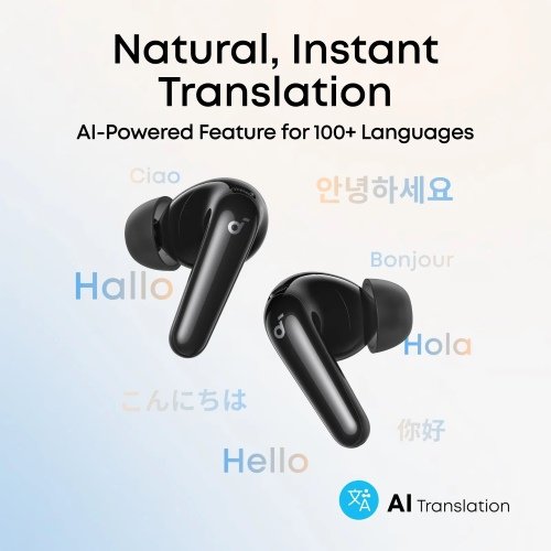 اشترِ Anker Soundcore P31i سماعات أذن لاسلكية بميزة Adaptive ANC لإلغاء الضوضاء، بطارية قوية حتى 50 ساعة، و6 ميكروفونات لتحسين المكالما، ضمان 18 شهر