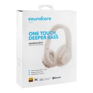احصل على Soundcore Q11i Wireless Headphones سماعات Bluetooth عالية الأداء ببطارية حتى 60 ساعة، BassUp لتعزيز الجهير مثالية للموسيقى والاتصالات ضمان 18 شهر