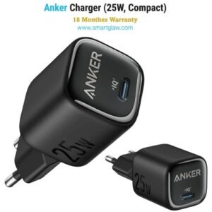 شاحن Anker 25W PD Type-C Charger بتقنية Power Delivery لشحن سريع وآمن للآيفون والأندرويد، تصميم مدمج، حماية ذكية متعددة، وأداء موثوق للاستخدام اليومي.