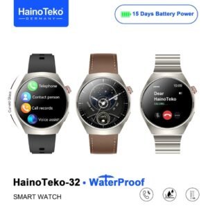 Haino Teko-32 Curved شاشة أموليد عالية الدقة كيرف بمقاس 1.54 بوصة، إجراء والرد على المكالمات،إلتقاط الصور من الساعة، دعم Always On Display، خلفيات متحركة.