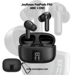 سماعات JoyRoom FunPods FN3 لاسلكية بتقنية Bluetooth 5.4 مع ANC وENC، بطارية حتى 28 ساعة، مقاومة IPX4، جودة صوت ومكالمات واضحة، مثالية للألعاب والموسيقى.