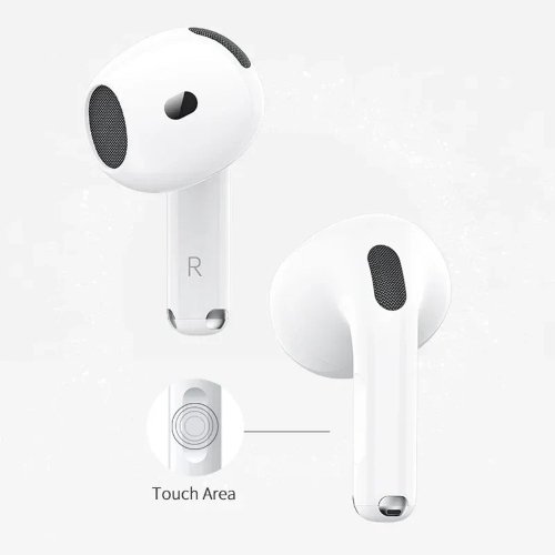 سماعات Recci G600C Pro Wireless Earbuds بتقنية Bluetooth 5.3 مع (ANC)، وضع الشفافية، تحكم باللمس وشحن USB-C ولاسلكي،صوت نقي وراحة استخدام . ضمان محلي عام