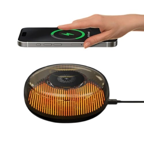 اشترِ Recci RCW-42 Mars Atmosphere Lamp – شاحن لاسلكي 15W مع إضاءة ليلية قابلة للتعديل. تصميم عصري وشحن سريع لأجهزة Qi – ضمان 12 شهر من الوكيل.