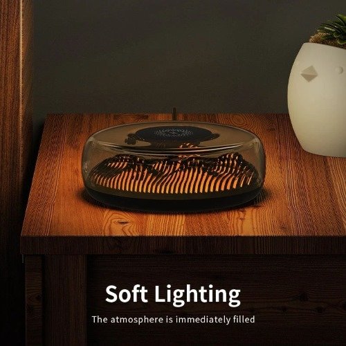 اشترِ Recci RCW-42 Mars Atmosphere Lamp – شاحن لاسلكي 15W مع إضاءة ليلية قابلة للتعديل. تصميم عصري وشحن سريع لأجهزة Qi – ضمان 12 شهر من الوكيل.