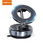 حامل هاتف Recci RZ03 Magnetic Holder المغناطيسي بقوة جذب عالية وتدوير 360° لتثبيت الهاتف بسهولة على لوحة القيادة أو الزجاج، مناسب لمعظم الهواتف الذكية.