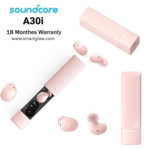 اشترِ Anker Soundcore A30i سماعات أذن لاسلكية ANC لإلغاء الضوضاء، بطارية حتى 24 ساعة، صوت محيطي 3D تطبيق Soundcore مثالية للموسيقى والمكالمات، ضمان 18 شهر.
